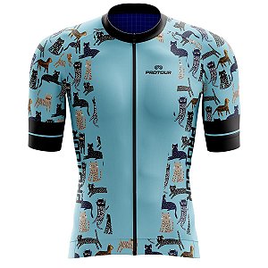 Camisa Ciclismo Feminina Premium Pro Tour Gatos Com Bolsos Uv 50+