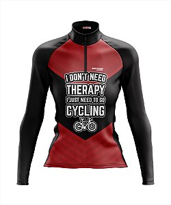 Camisa de Ciclismo Feminina Manga Longa Pro Tour Respeite Ciclista com Bolsos UV 50+