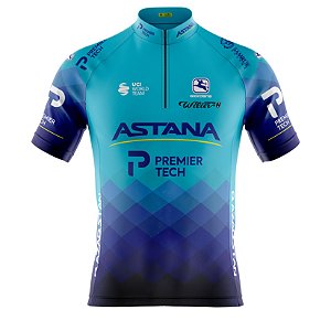 Camisa Ciclismo Masculina Manga Curta Pro Tour Astana