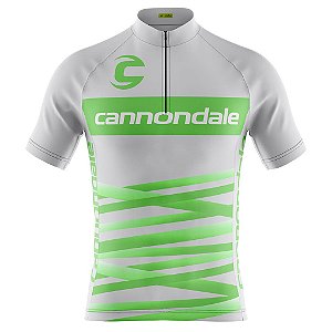 Camisa Ciclismo Maculina Pro Tour Cannondale Verde Com Bolsos UV 50+