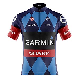 Camisa Ciclismo Mountain Bike Garmin Sharp Dry Fit Proteção UV+50