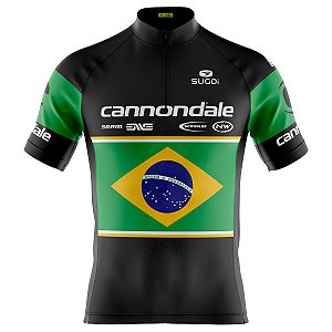 Camisa Ciclismo Mountain Bike Cannondale Brasil Dry Fit Proteção UV+50