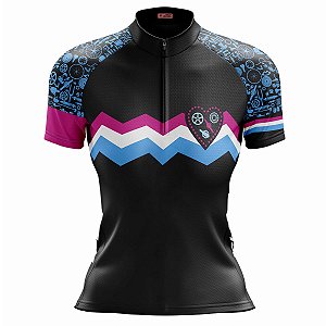 Camisa Ciclismo Mountain Bike Feminina Bike Peças Dry Fit Proteção UV+50
