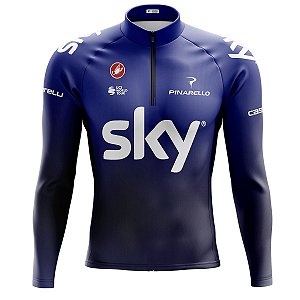 Camisa Ciclismo Mountain Bike Sky Manga Longa