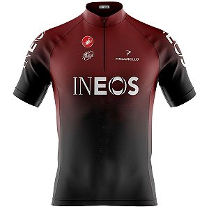 Camisa Ciclismo masculina Mountain Bike Ineos dry fit proteção uv +50