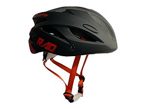 Capacete Bicicleta Bike Ciclista RAD Preto/Vermelho