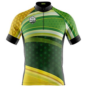 Camisa Ciclismo Mountain Bike Pro Tour Brasil Proteção UV+50