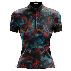 Camisa Ciclismo Mountain Bike Feminina Floral