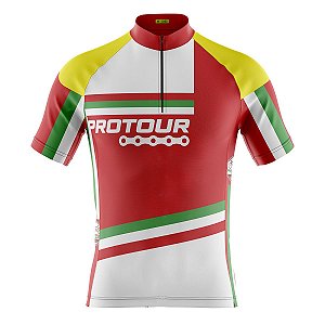 Camisa Ciclismo Mountain Bike Pro Tour Itália Dry Fit Proteção UV+50