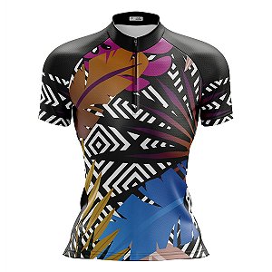 Camisa Ciclismo Mountain Bike Feminina Tropical