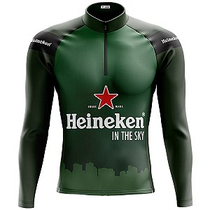 Camisa Ciclismo Mountain Bike Heineken Manga Longa
