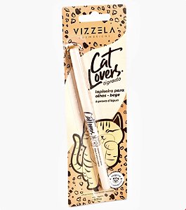 VIZZELA - Lápis Lapiseira Para Olhos CAT LOVERS BEGE - Vegana Natural Sem Parabenos