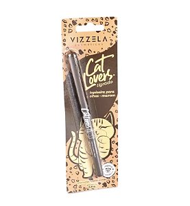 VIZZELA - Lápis Lapiseira Para Olhos CAT LOVERS MARROM - Vegana Natural Sem Parabenos