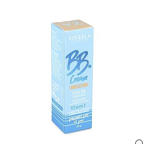 VIZZELA - BB Cream 10 em 1 - Cor 04 - Uva/uvb-fps30 - Vegano Sem Parabenos