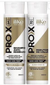 ILIKE PROFESSIONAL - Alinhamento Capilar PRO X Shampoo Anti-resíduos + Redutor de Volume - 2x 300ml - Vegano