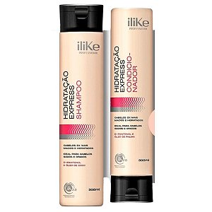 ILIKE PROFESSIONAL - HIDRATAÇÃO EXPRESS Kit Shampoo e Condicionador - Vegano
