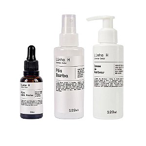 APELE - Linha H Kit Creme Óleo e Pós Barba - Sem Álcool Natural Vegano Sem Glúten