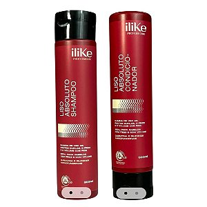 ILIKE PROFESSIONAL - LISO ABSOLUTO Kit Shampoo e Condicionador - Vegano