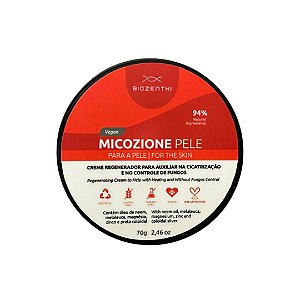 BIOZENTHI - MICOZIONE PELE Creme regenerador auxilia na cicatrização e no controle de fungos 70g - Vegano Sem Glúten
