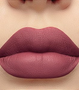 VIZZELA - Batom Bala Matte Cor 02 Corajosa Malva Rosado - Vegano Sem Parabenos
