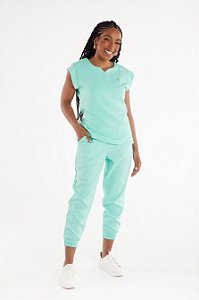 Pijama Cirúrgico Feminino Belle Verde Menta