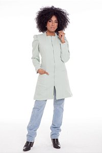 Jaleco Feminino Manga Longa  Lille Verde Sálvia
