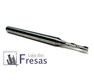 Fresa de 2 cortes helicoidais - 1,5mm - Metal duro