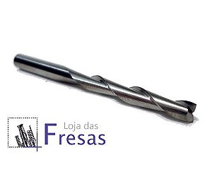 Fresa de 2 cortes helicoidais - 3,175mm (1/8") - Metal duro