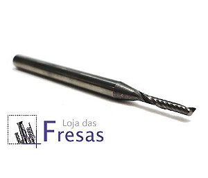 Fresa de 1 corte helicoidal - 1,5mm - Metal duro