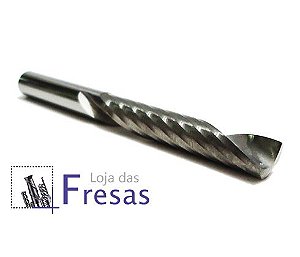 Fresa de 1 corte helicoidal - 8mm - Metal duro