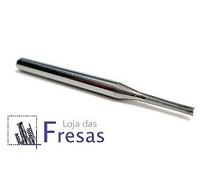 Fresa de 2 cortes retos - 1,5mm - Metal duro