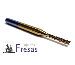 Fresa topo raiada - 1,5mm - Metal duro c/TiN