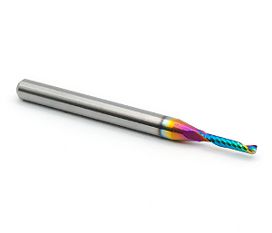 Fresa de 1 corte helicoidal - 1,5mm - Metal duro c/ DLC