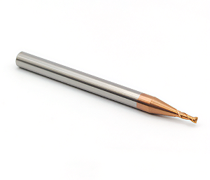 Fresa de 2 cortes helicoidais - 1,5mm - Metal duro c/ NANO - HRC55