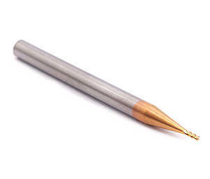 Fresa de 4 cortes helicoidais - 1mm - Metal duro c/ NANO - HRC55