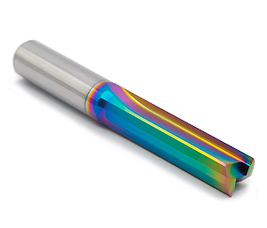 Fresa de 2 cortes retos - 8mm - Metal duro c/ DLC