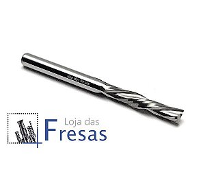 Fresa downcut 2 cortes helicoidais 3,175mm (1/8") - Metal duro