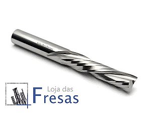 Fresa downcut 2 cortes helicoidais 4,0mm - Metal duro