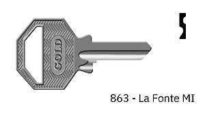 Chave Yale 863 Lafonte ( Unidade )