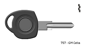 Chave Auto 757 GM ( Unidade )