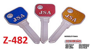 Chave Yale Z-482 Fama ( Gold 355 ) Unitario