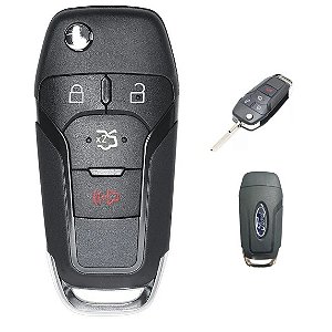 Chave Canivete Ford Ka Novo 4 Botões completa 315 Mhz