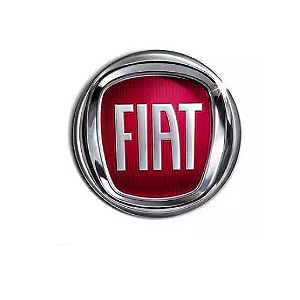 Logo Resinado Fiat Vermelho