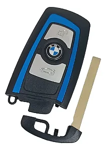 Chave Presença Bmw X3 Carcaça 4 Botões Azul