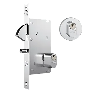 Fechadura Externa Redonda Porta Correr Bico Papagaio Stam 950 Inox