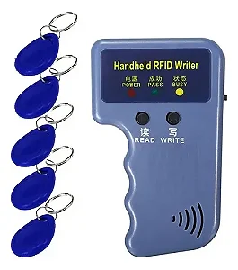 Duplicador Clonador Cartões Tag Rfid 125khz Em4100 C/ 5 Tags