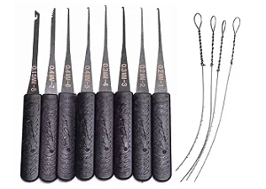 Kit com extrator com 12 peças