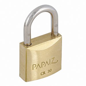 Cadeado com Chave Simples 30mm Latão Dourado
