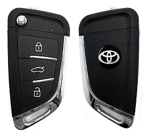 Chave Canivete Toyota Corolla C/ Controle 2003 Á 2008