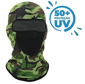 Touca Ninja UV+50 (Balaclava)- Made In Fishing ® Camuflado